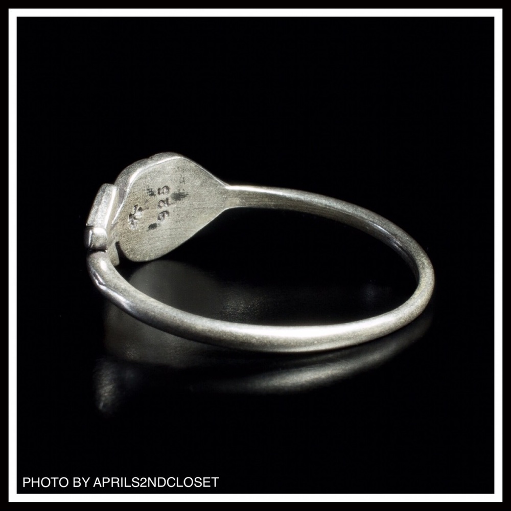 DOGEARED SILVER ETCHED BBOHO RING - Picture 4 of 8